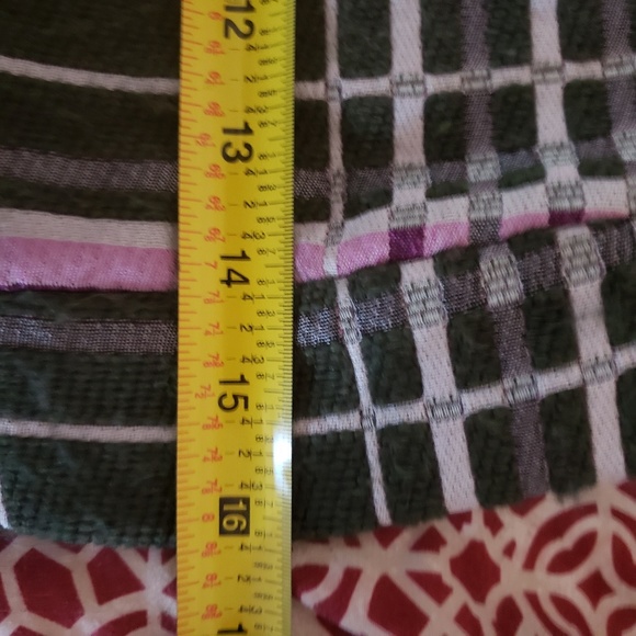 Pinko Green and Purple Plaid Pencil Skirt - Picture 7 of 8